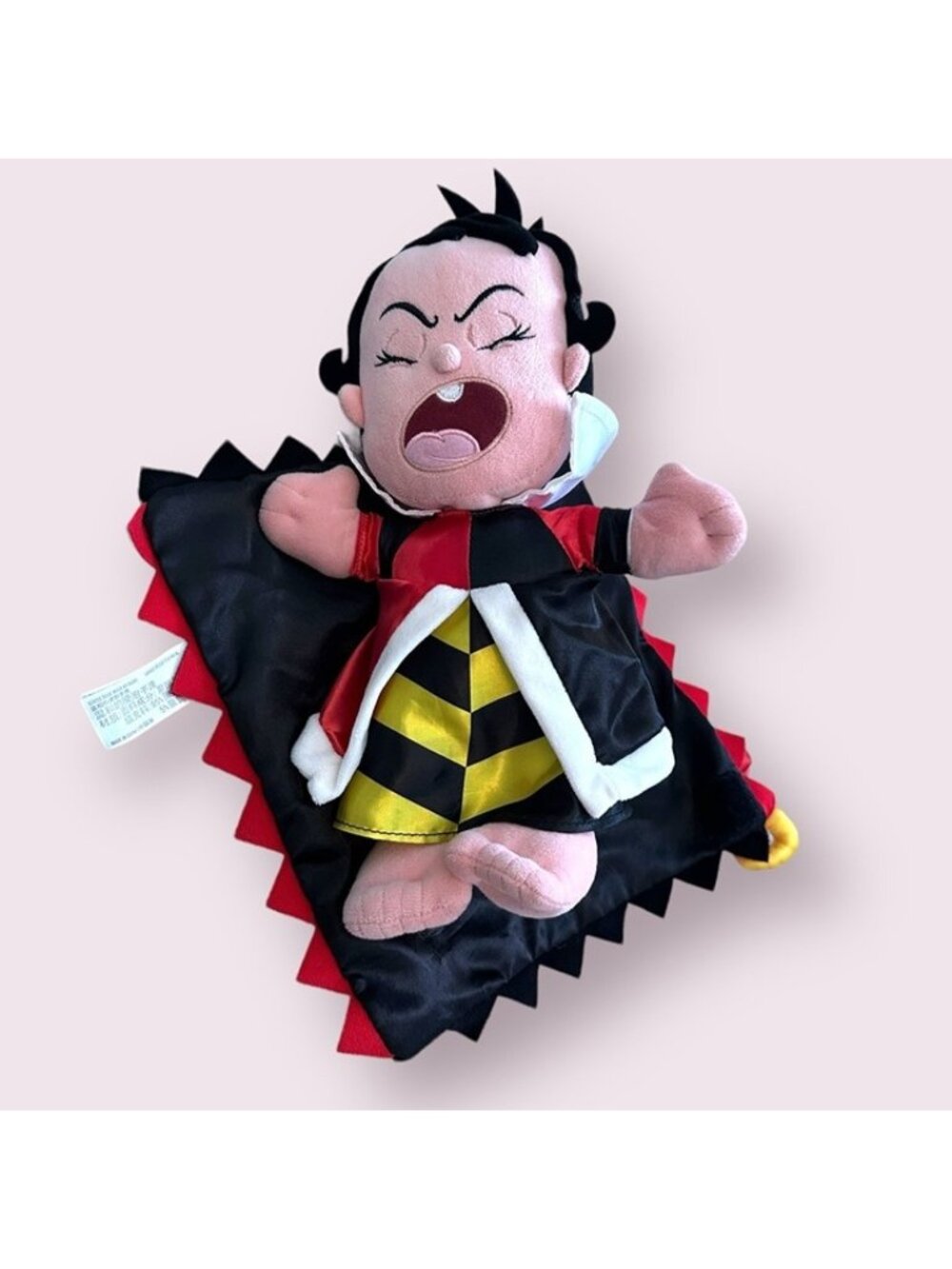 Disney Parks Retired Disney Queen of Hearts Plush Lovey Blanket – Rare
